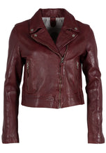 Load image into Gallery viewer, Mauritius - Julene RF Leather Jacket - Wine