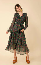 Load image into Gallery viewer, Hale Bob - Jeanne Lurex Hi Lo Dress - Black Multi