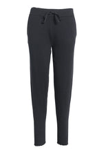 Load image into Gallery viewer, Minnie Rose - Cotton Cashmere Frayed Jogger - Black
