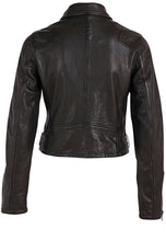 Load image into Gallery viewer, Mauritius Bita RF Leather Jacket - Black