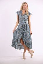 Load image into Gallery viewer, Sea Lustre - Havana Maxi Wrap Dress - Skylight