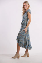 Load image into Gallery viewer, Sea Lustre - Havana Maxi Wrap Dress - Skylight
