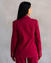Load image into Gallery viewer, Care Tucker - Morrison Blazer - Bordeaux