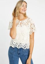 Load image into Gallery viewer, Caballero Carmen Lace Top - Ivory