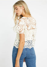 Load image into Gallery viewer, Caballero Carmen Lace Top - Ivory