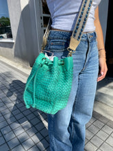Load image into Gallery viewer, Claramonte Bucket Angelo Bag - Teal Green