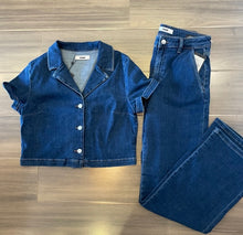 Load image into Gallery viewer, Mavi Miracle High Rise Wide Jean - Dark Feather Blue