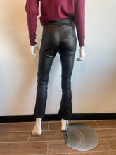 Load image into Gallery viewer, Flog - Sofia Crop Flare Pant - Black Vegan Leather