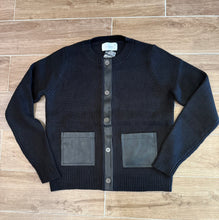 Load image into Gallery viewer, Six/ Fifty - Natalia Faux Leather Cardigan - Black