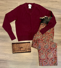 Load image into Gallery viewer, Stitches & Stripes - Otis VNeck - Cherry