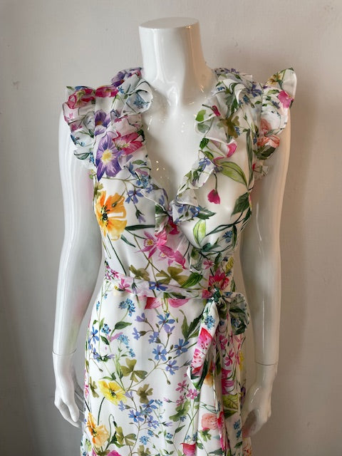 Lavender Brown - Giselle Dress - Ivory Multi Large Lavender Brown - Giselle Dress - Ivory Multi Large