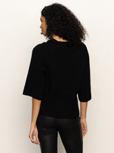 Load image into Gallery viewer, Sanctuary- Ribbed Sweater Tee- Black