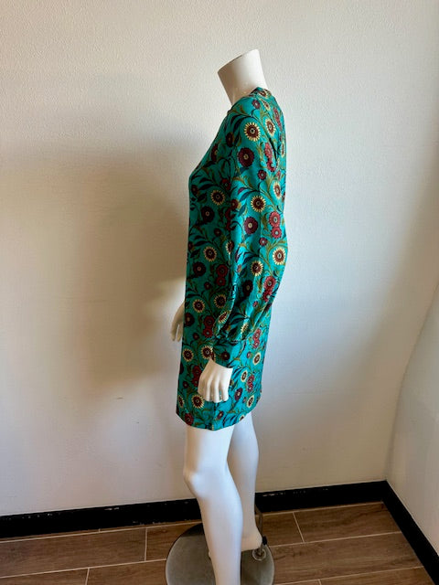 Celina Moon- Liv Sheath Dress- Teal Floral X-Small Celina Moon- Liv Sheath Dress- Teal Floral X-Small