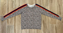 Load image into Gallery viewer, J. Society- Cheetah with Stripe Crew- Camel