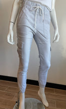 Load image into Gallery viewer, Gaya Cargo Style Flog Pants - Cloud Specks (white/grey print)