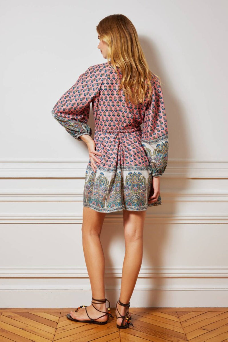 salmon short dress Charina Sarte - Namaste Mini Dress