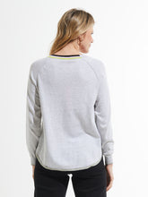 Load image into Gallery viewer, Zaket & Plover - V Neck Stripe Collar - Lt. Marl