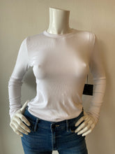 Load image into Gallery viewer, Velvet - Camino L/S Crew Top - White