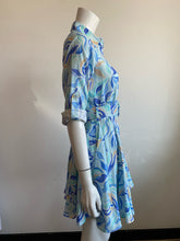 Load image into Gallery viewer, Hale Bob - Alaina Belted Linen Dress - Blue