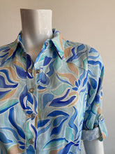 Load image into Gallery viewer, Hale Bob - Alaina Belted Linen Dress - Blue