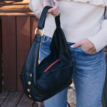 Load image into Gallery viewer, Hammitt - Tom Zip Med - Black/Gold/Red Zip