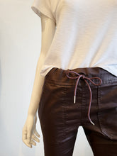 Load image into Gallery viewer, Tali Jogger - Flog Pants - Plum Burgundy Vegan Leather