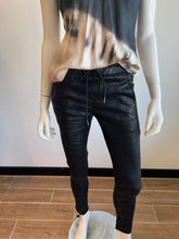Load image into Gallery viewer, Shely Style Flog Pants - Black Satin Python