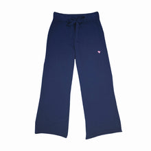 Load image into Gallery viewer, Kerri Rosenthal Barb Lounge Pant Cropped - Waves (Navy)