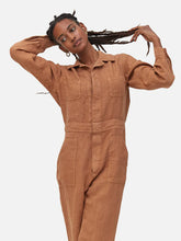Load image into Gallery viewer, MATE The Label Long Sleeve Linen Jumpsuit - Sedona
