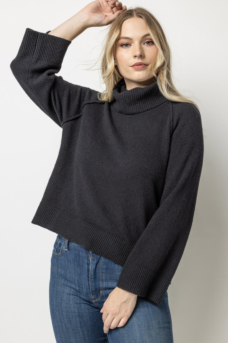 【美品】iver&isla / pima snap turtleneck Isla Knit Turtleneck – Marine Layer