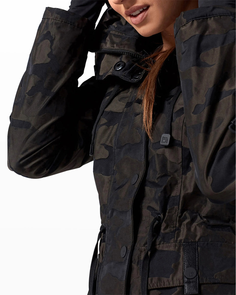 Blanc noir reflective discount camo-print puffer jacket