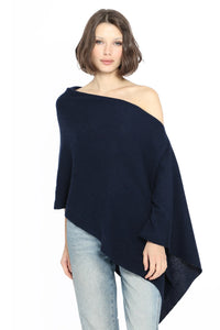 Minnie Rose - Cashmere Ruana - Navy