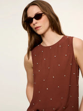 Load image into Gallery viewer, Sanctuary - Margo Embellished Shell Top - Burnt Cocoa