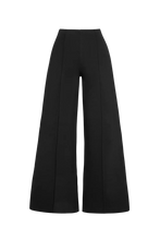Load image into Gallery viewer, Ripley Rader - Ponte Knit Long Wide Leg Pant - Black