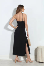 Load image into Gallery viewer, Veronica M- Stretch Front Tie Midi - Black
