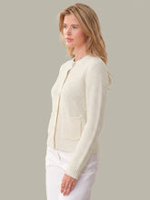 Load image into Gallery viewer, 525 America - Crew Neck Cardigan - Chalk