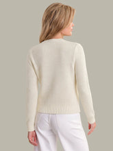 Load image into Gallery viewer, 525 America - Crew Neck Cardigan - Chalk