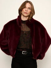 Load image into Gallery viewer, Sanctuary - Everest Fur Bomber Jacket - Bordeaux