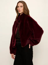 Load image into Gallery viewer, Sanctuary - Everest Fur Bomber Jacket - Bordeaux