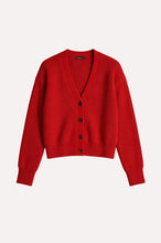 Load image into Gallery viewer, Minnie Rose Shaker Crop Cardi - Cranberry