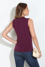 Load image into Gallery viewer, Veronica M- Stretch V Tank - Eggplant