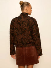 Load image into Gallery viewer, Sanctuary - Empress Quilted Bomber - Cocoa Paisley