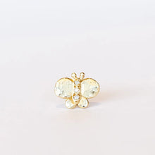 Load image into Gallery viewer, Victoria Cunningham Butterfly Diamond Studs - Pair Yellow Gold