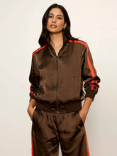 Load image into Gallery viewer, Sanctuary - On Track Satin Jacket - Espresso Martini