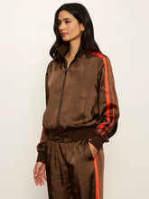 Load image into Gallery viewer, Sanctuary - On Track Satin Jacket - Espresso Martini