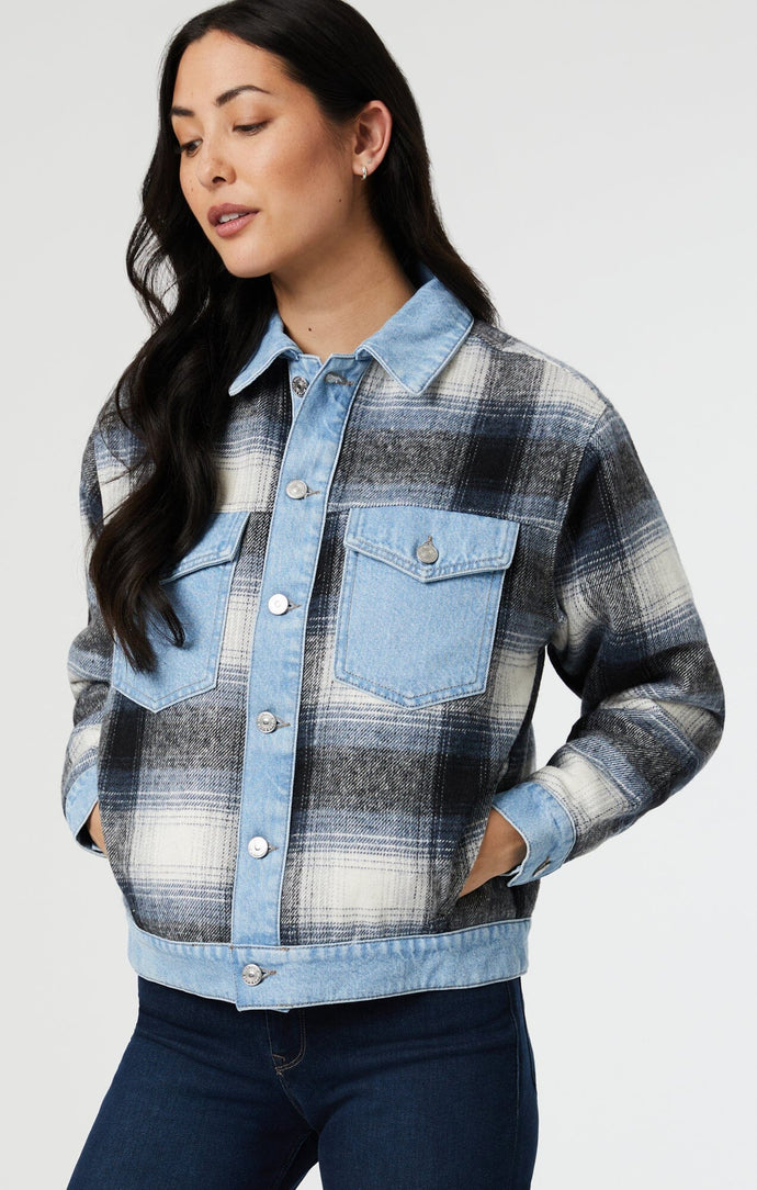 Mavi - Nellie Plaid Jacket - Grey