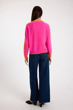 Load image into Gallery viewer, Brodie Striped Sleeve Mini Sweat - Dival Pink