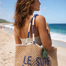 Load image into Gallery viewer, Lu &amp; Elle -Le Surf Macrame Tote - Blue
