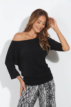 Load image into Gallery viewer, Veronica M- Shirred Waist Top - Black