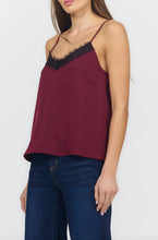 Load image into Gallery viewer, Dear John - Alexandria Cami Top - Cherry Tea (Burgundy)